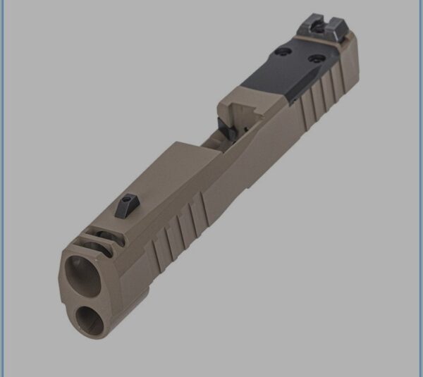 PSA Dagger Micro C-1 Complete Slide Assembly - Shield Cut, Flat Dark Earth